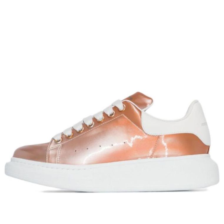 (WMNS) Alexander McQueen Oversized Sneakers 'Metallic Pink' 676703W4T511602