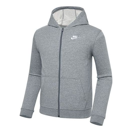 (GS) Nike Sportswear Club Logo Hoodie 'Grey' DD1698-091