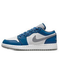 (GS) Air Jordan 1 Low 'True Blue Cement' 553560-412