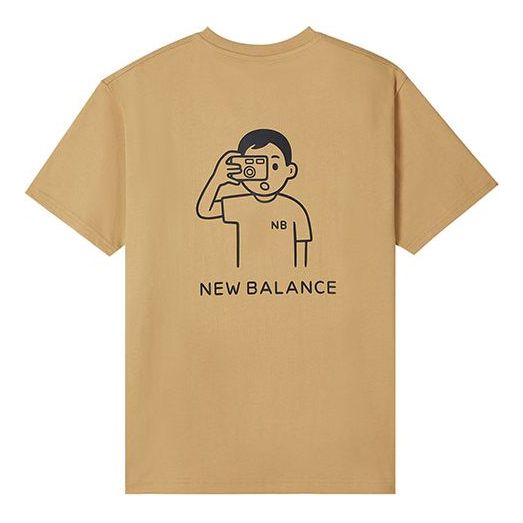 New Balance x Noritake Unisex Printing Round-neck Yellow AMT12346-MSU