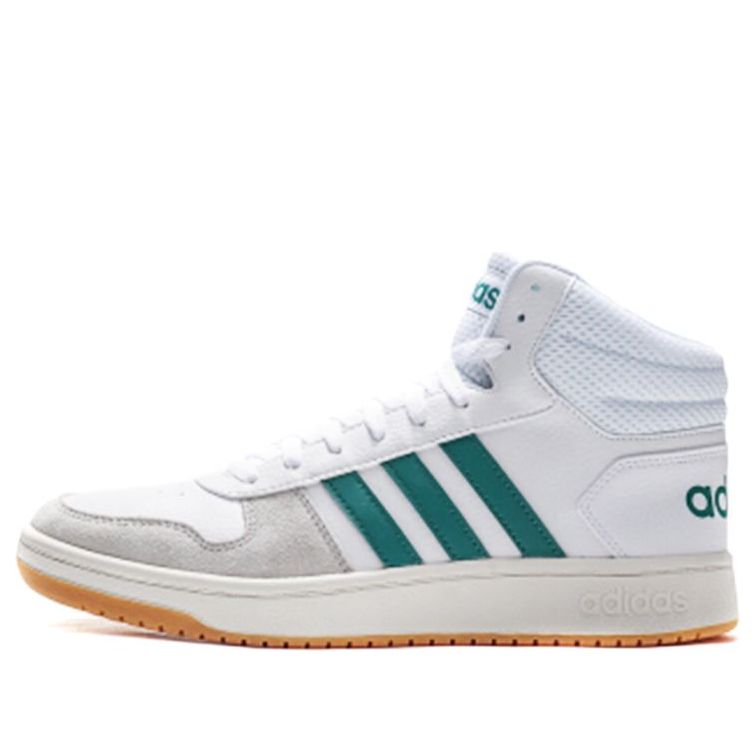 adidas HOOPS 2.0 MID 'White Green' EE7385