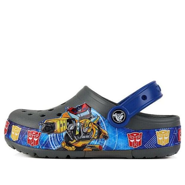 (PS) Crocs CFL Transformers Bnd Lt Slate Graffiti Outdoor Casual Gray Sandals 205501-0DA