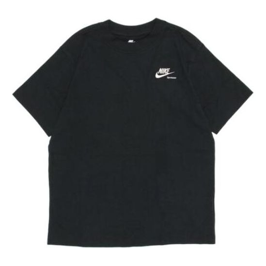 (WMNS) Nike Sportswear Boyfriend T-shirt 'Black White' DR9025-010