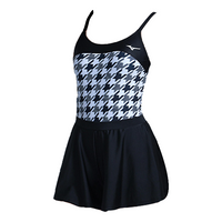 Mizuno One Piece Skirt Set Swimsuit 'Black' N2CA1327