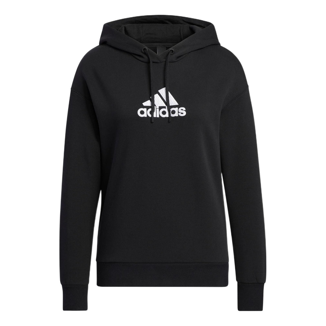 (WMNS) adidas Logo Hoodie 'Black' HM7069