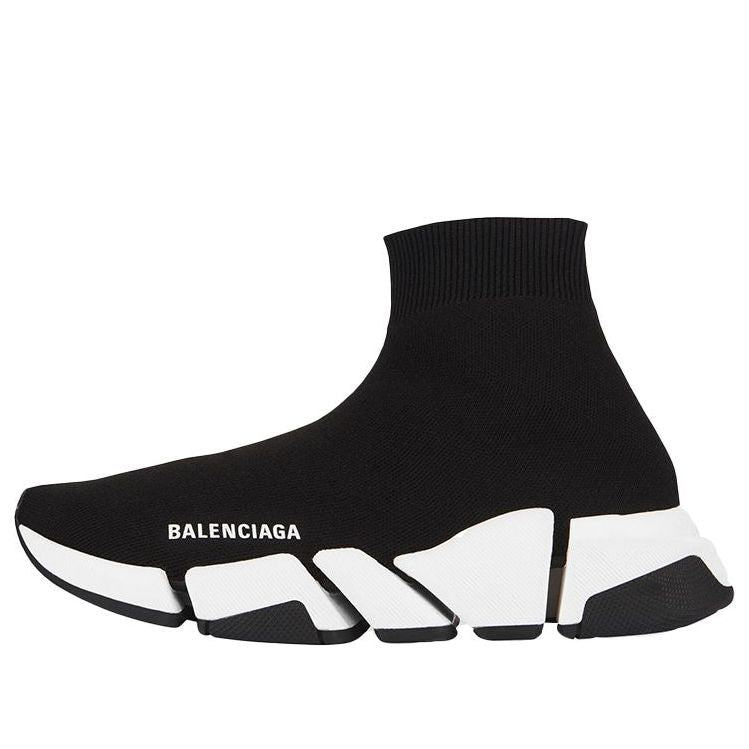 Balenciaga Speed 2 Trainer Knit 'Black White' 617239W17021015