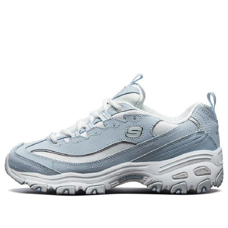 (WMNS) Skechers D Lites low running Shoes GS BlueWhite 'Blue White' 11930-LBLW