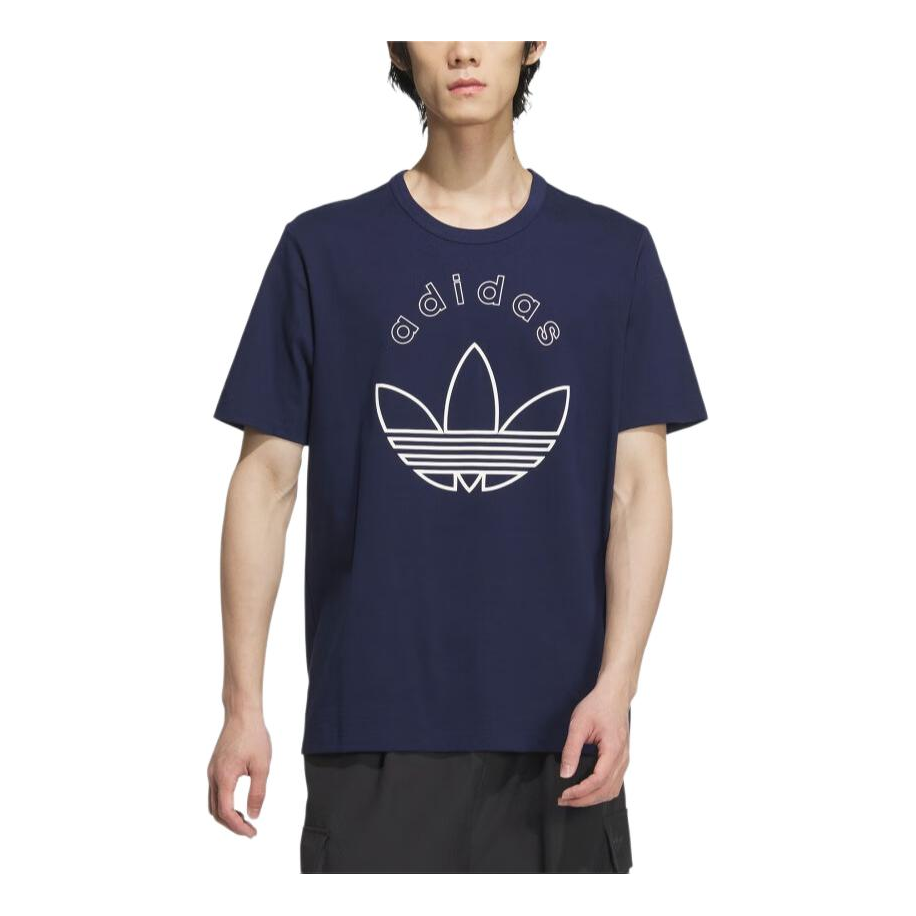 adidas Originals Logo Printed T-Shirt Asia Sizing 'Black White' JD3257