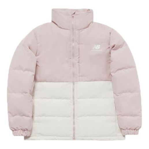 New Balance Windproof Lifestyle Down Coat 'Pink White' AMJ93566-CSL
