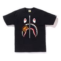 BAPE Milo Shark Face Tee Black Zipper Short Sleeve BAPE-SS18-063