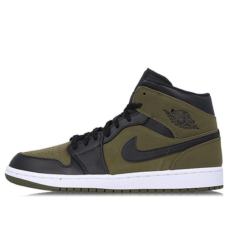 Air Jordan 1 Mid 'Olive Canvas' 554724-301