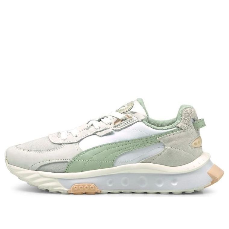 (WMNS) PUMA Wild Rider PRM White Grey Green 381899-01