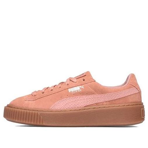 (WMNS) PUMA Suede Platform 'Pink Brown' 365109-02