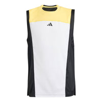 (GS) adidas Tennis Pro Tank Asia Sizing 'White Yellow Black' IN6496