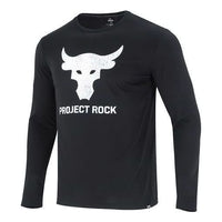 Under Armour Project Rock Brahma Bull Long Sleeve T-shirt 'Black White' 1374847-001