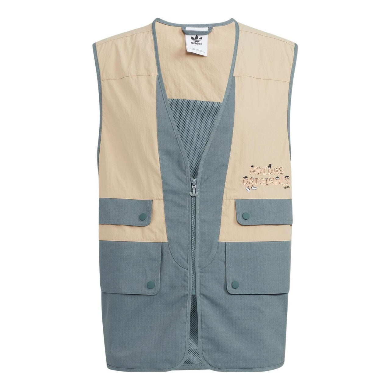adidas x CHARR Vest 'Blue Khaki' IA8477