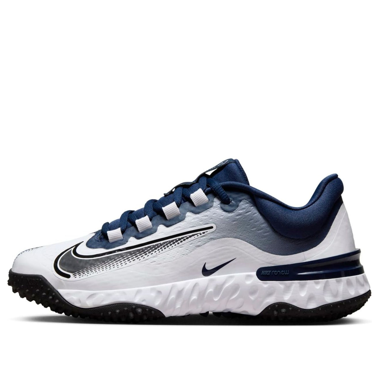 (WMNS) Nike Alpha Huarache Elite 4 Turf 'Midnight Navy White' FD2746-400