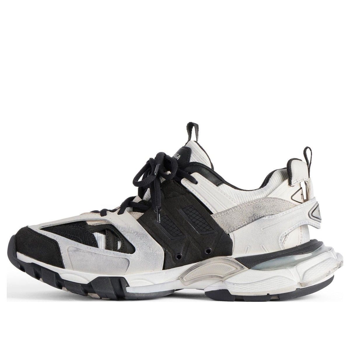 Balenciaga Track 1.0 Sneakers 'Grey Black and White Mesh and Suede Like Fabric' 542023W3SU59791