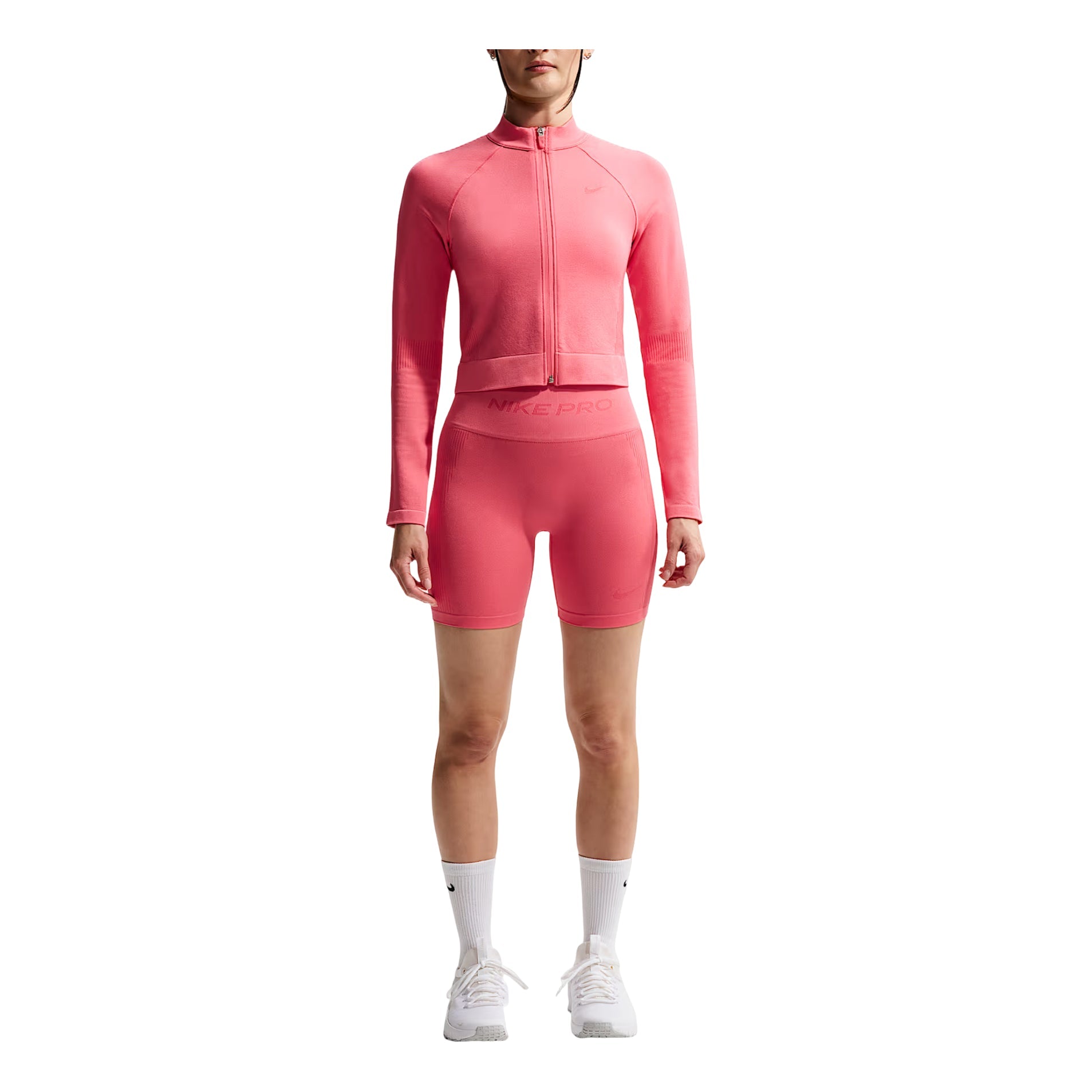 (WMNS) Nike Pro Seamless Dri-Fit High-Waisted 5" Cycling Shorts 'Sea Coral' IF1211-897