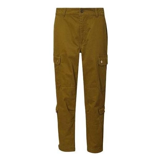 (WMNS) Converse Woven Cargo Utility Pants 'Olive Green' 10019438-A02