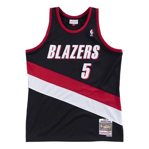 Mitchell & Ness NBA Swingman Jersey 'Portland Trail Blazers - Jermaine O'Neal 1999/00' SMJYEL18024-PTBBLCK99JON