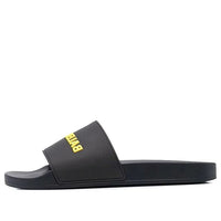 Balenciaga Pool Slides 'Black Yellow' 565826W1S801070