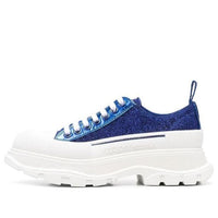 (WMNS) Alexander McQueen Tread Slick Sneakers 'Royal Blue White' 685707W4SG24521