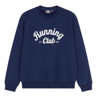 New Balance Fleece Crew Sweater 'Blue White' 5CD38091-NV