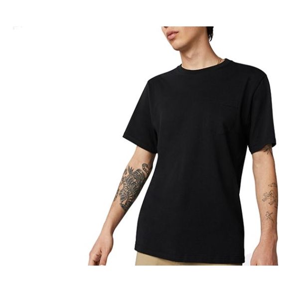 Converse Logo Alphabet Printing Short Sleeve Black 10019650-A01