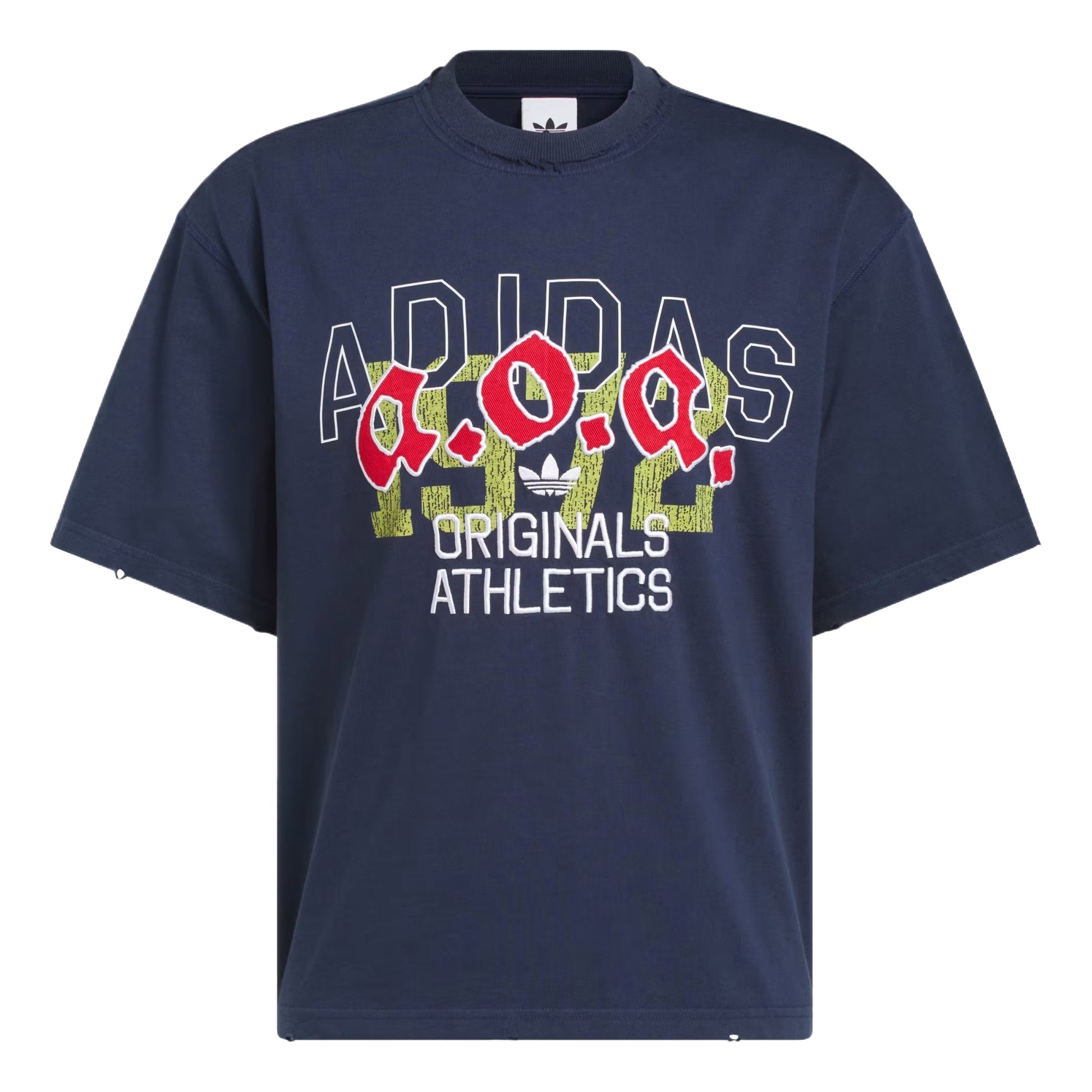 adidas AOA Graphic T-Shirt Asia Sizing 'Night Indigo' KT7863