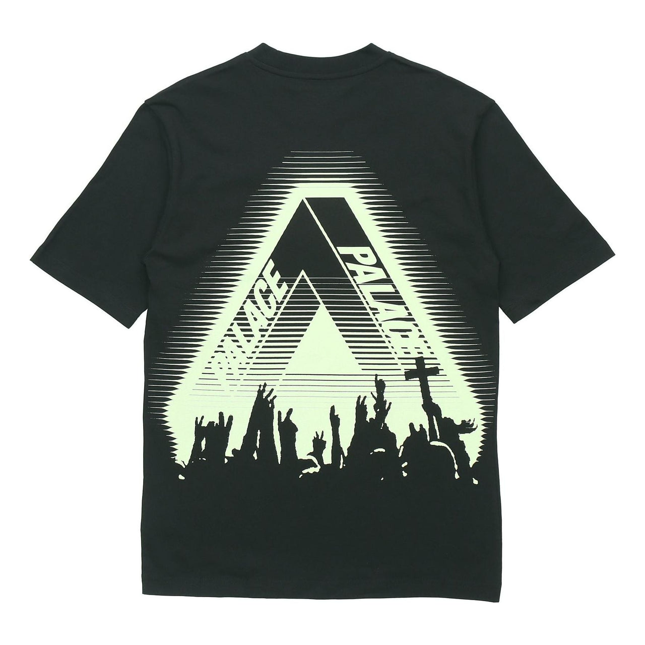 PALACE Tri-Cult Tee limited Triangle Printing Short Sleeve Unisex Black P19TS334