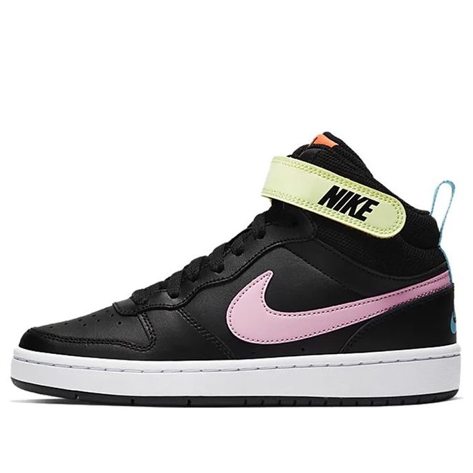 (GS) Nike Court Borough Mid 2 'Black Pink Blue Fury' CD7782-002