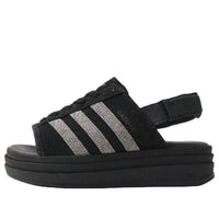 (WMNS) adidas Gazelle Bold Sandals 'Black Silver' KI0007
