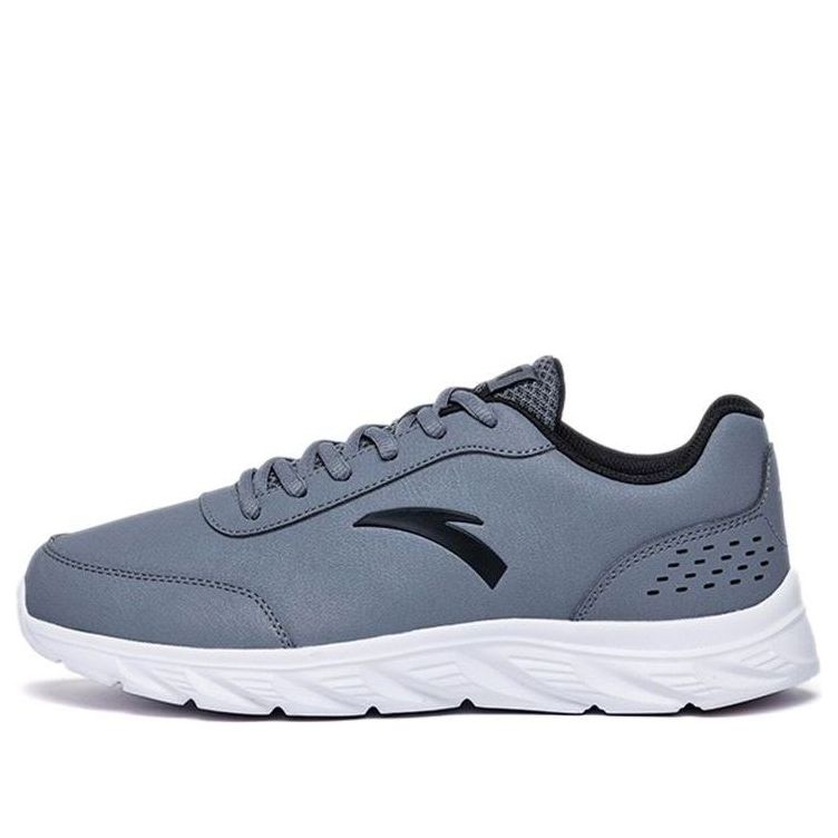 ANTA Running Series Sneakers Leather 'Stone Grey' 91835529-2