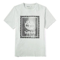 Men's Timberland Round Neck Printing Short Sleeve White A234Y100