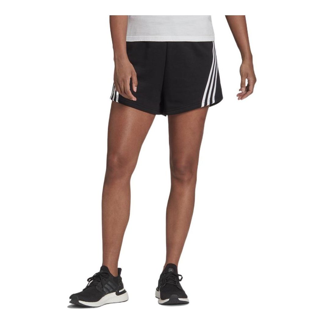 (WMNS) adidas 3-Stripes Athletic Shorts Asia Sizing 'Black White' H57305