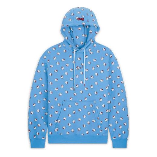Men's Nike x Hello Kitty Crossover SS22 CAT Full Print Blue DR5516-412