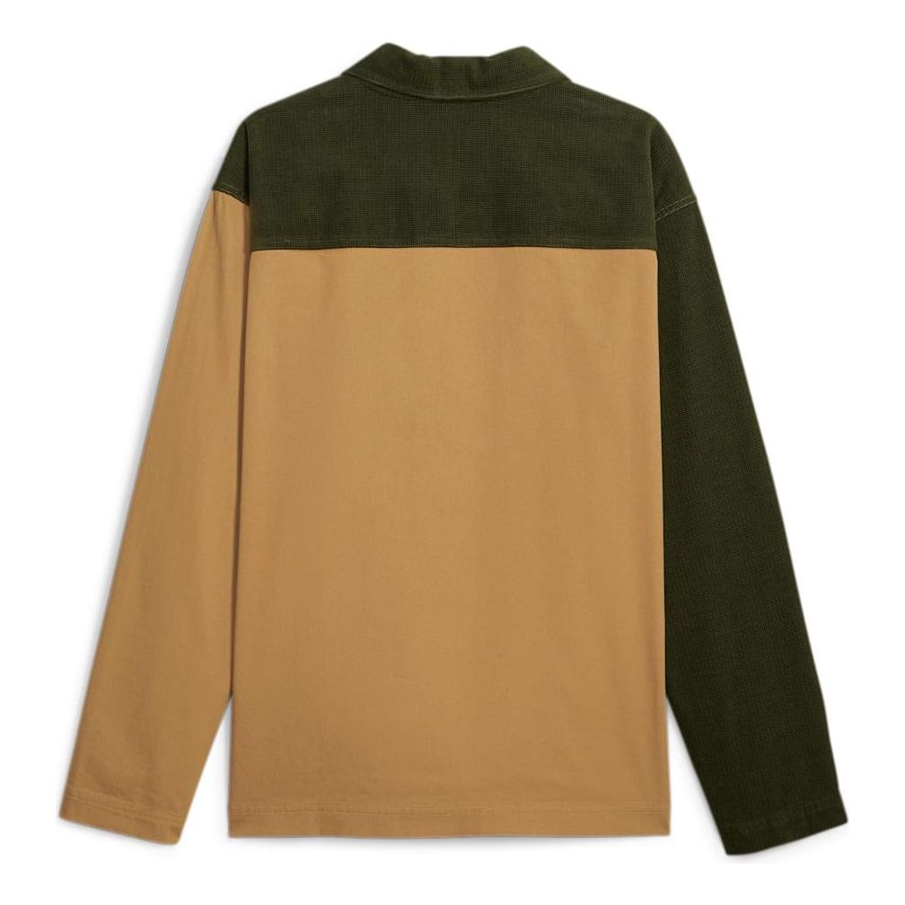 PUMA Downtown Corduroy Shirt 'Brown Olive Green' 621291-31