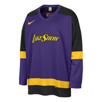 Air Jordan Los Angeles Lakers City Edition NBA Hockey Jersey Asia Sizing 'Field Purple Black Amarillo' FZ0350-504