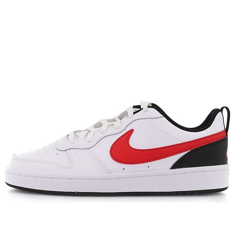 (GS) Nike Court Borough Low 2 'Summit White University Red' BQ5448-110