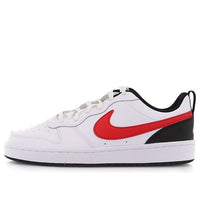 (GS) Nike Court Borough Low 2 'Summit White University Red' BQ5448-110