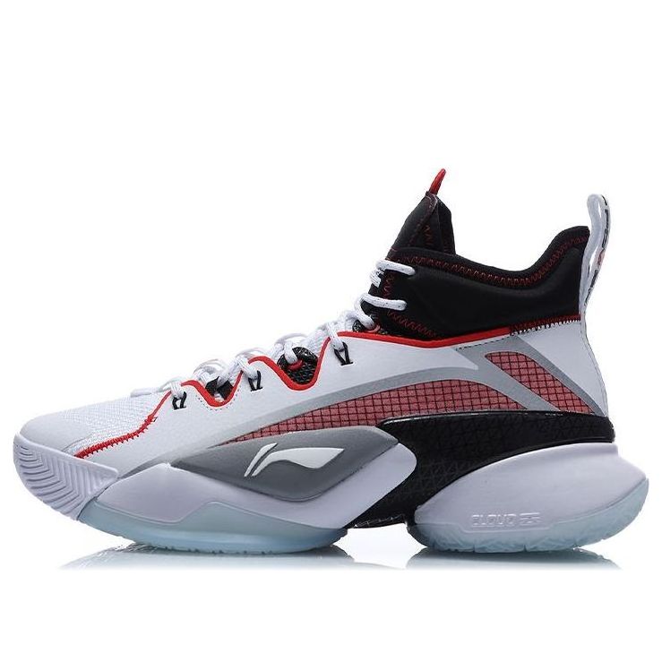 Li-Ning Air Raid 7 Premium High Basketball Shoes 'White Black Red' ABAQ071-1