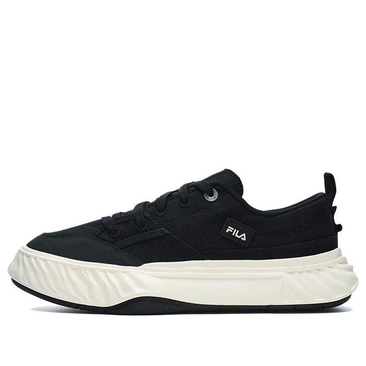 FILA Canvas Low NonSlip Durable Shoes 'Black White' F12M322301FBK