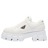 (WMNS) PRADA Monolith Brushed Leather Lace-up Shoes 'White' 1E119N_2DL8_F0009_F_055