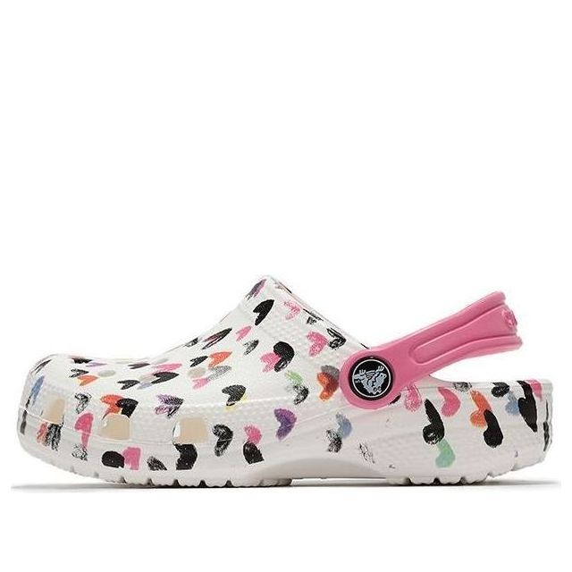 (PS) Crocs Multi-Color Pattern Shoe White 207000-100