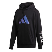 adidas logo Printing Casual hooded Sports Black GI6396