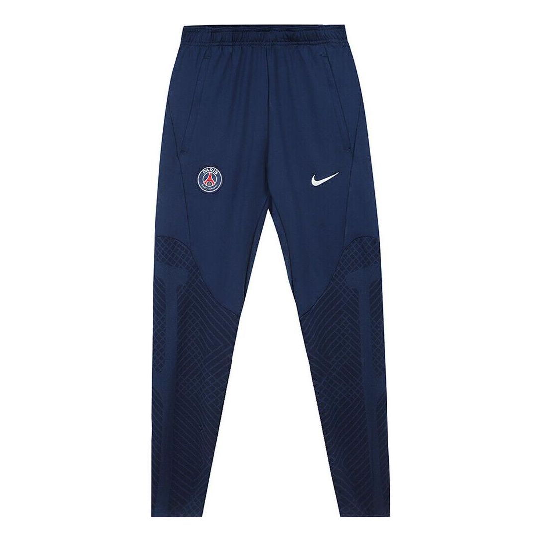 Men's Nike Solid Color Logo Soccer/Football Sports Pants/Trousers/Joggers Paris Saint-Germain Autumn Blue DJ8550-410