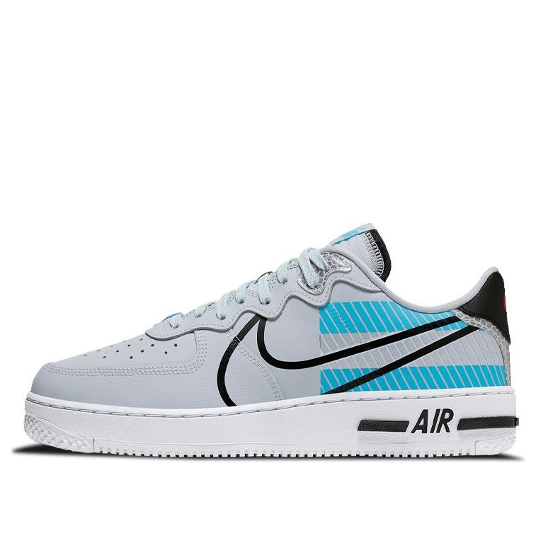 Nike x 3M Air Force 1 React LX 'Pure Platinum Baltic Blue' CT3316-001