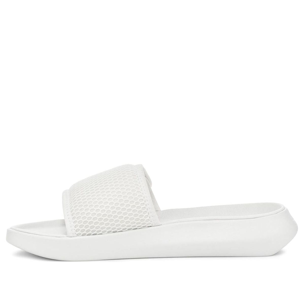 (WMNS) UGG LA Light Slide White Slippers 1107911-WHT