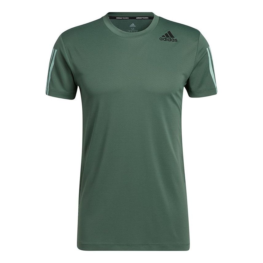 adidas Hrdy 3s Tee Casual Sports Round Neck Short Sleeve Green GP7658